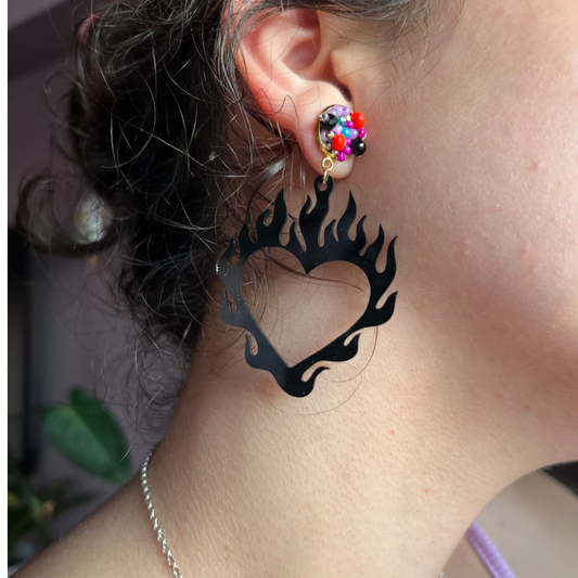 Aretes Somos Fuego - Unicornio Design