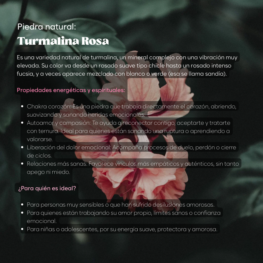 Mystic Turmalina rosa - Unicornio Design